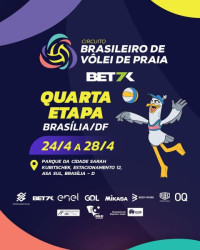 Parque da Cidade recebe 4ª etapa do Circuito Brasileiro de Vôlei de Praia neste final de semana