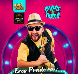 Eros Prado traz seu humor sem filtros a Brasília e Valparaíso neste fim de semana Eros Prado traz seu humor sem filtros a Brasília e Valparaíso neste fim de semana