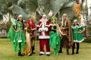 Chegada do Papai Noel encanta e inaugura o Reino Encantado do Natal no JK Shopping